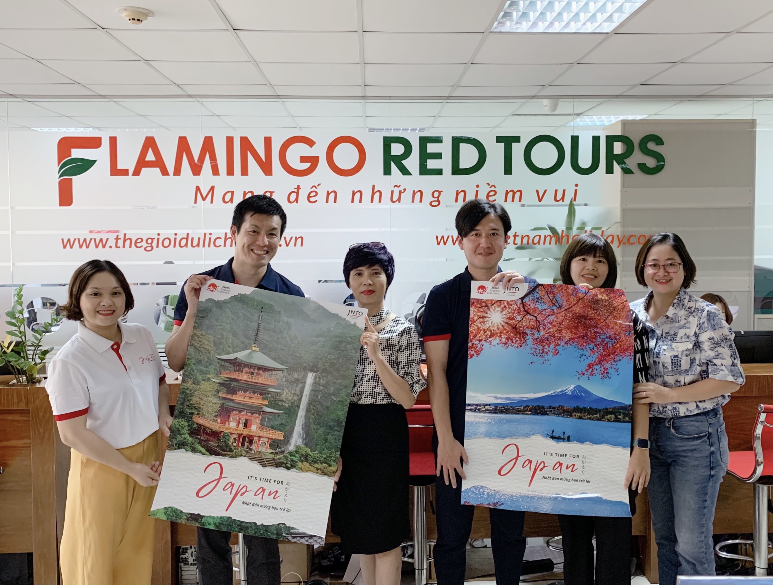 CỤC XÚC TIẾN DU LỊCH NHẬT BẢN ĐẾN THĂM VÀ LÀM VIỆC VỚI FLAMINGO REDTOURS 